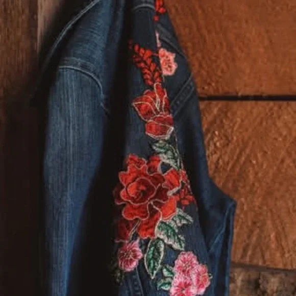 Starling Jackets Reworked Embroidered Denim Jacket - Picture 9 of 14